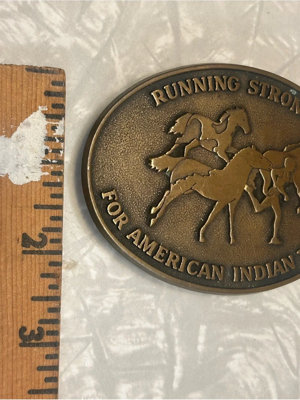 Bronze-Tone Oval Wall Plaque - Horse Relief